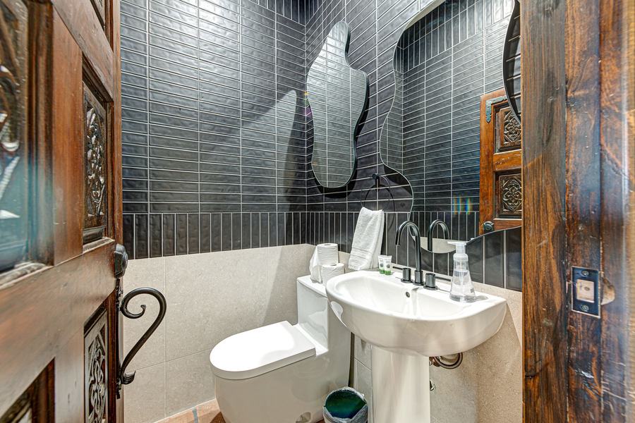 Powder Room off Kitchen Area