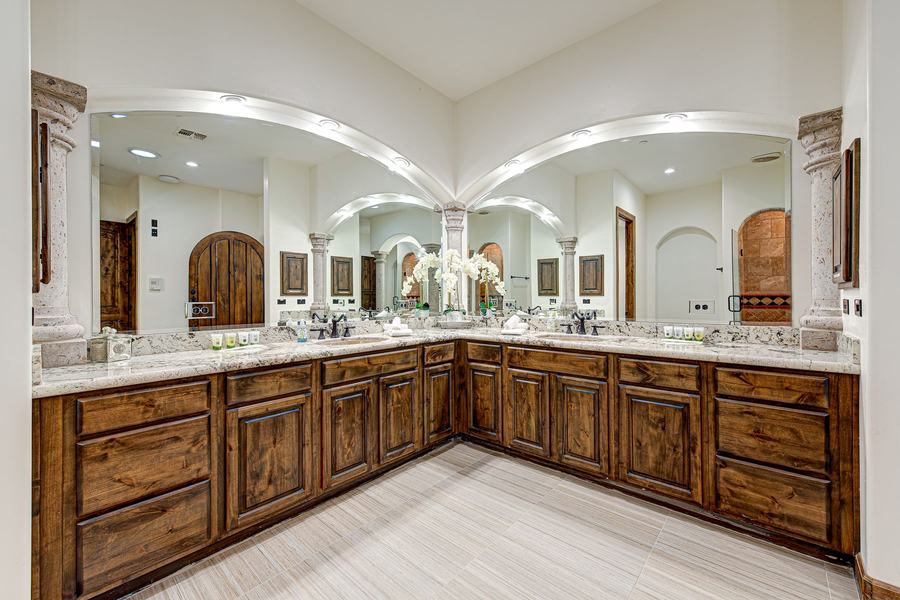 Primary Suite Bathroom with Her Vanity