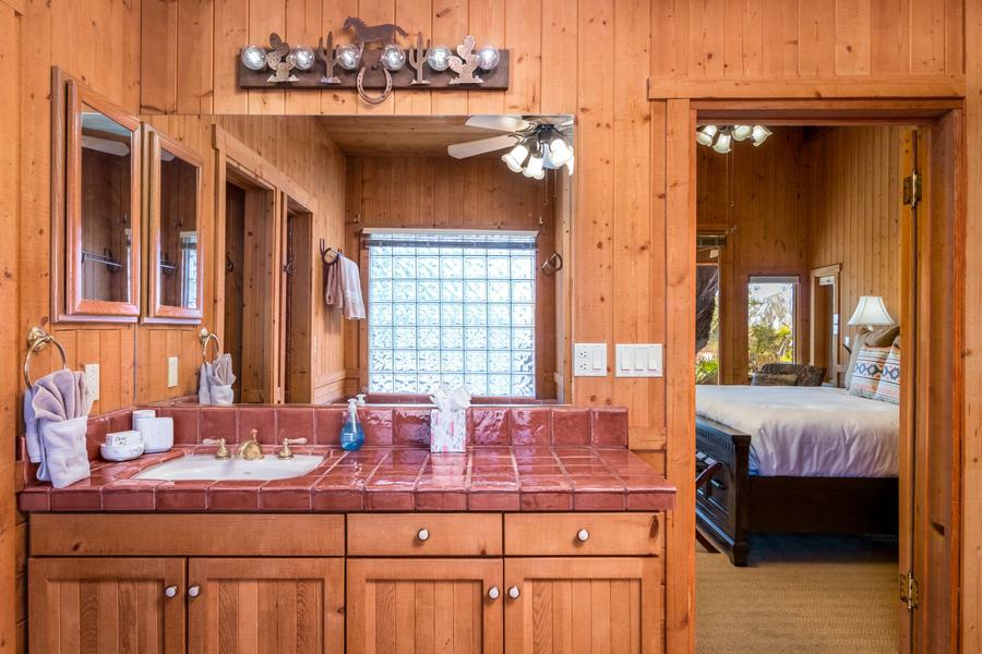 The Cabin Casita's Bathroom
